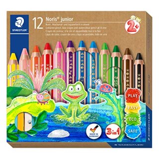 STAEDTLER Hexagonal-Buntstift buddy ,12er Kartonetui +Spitzer (57890244