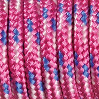 Paracord, Farbmix, 2 mm x 50 m, fuchsia weiß blau