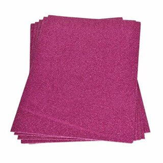 Moosgummiplatte Glitter, pink, , 200 x 300 x 2 mm,