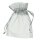 Beutel Organza, silbergrau, , 7,5 x 10 cm,