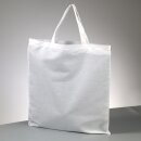 Tragetasche Baumwolle, weiß, kurze Henkel, 38 x 42...