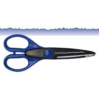 WEDO Konturenschere, Büttenschnitt, Länge: 160 mm, blau (62098002)