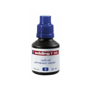 Edding 4-T25003 Nachfülltusche T 25, für Permanentmarker 30 ml, blau (ABVK)