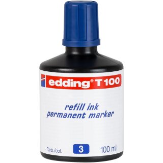 edding T 100 Nachfülltinte Permanentmarker blau