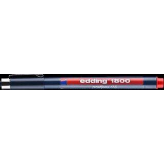 edding 1800 0,5 Präzisionsfeinschreiber rot