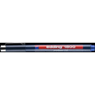 edding 1800 0,5 Präzisionsfeinschreiber blau