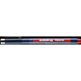 edding 1800 0,7 Präzisionsfeinschreiber rot