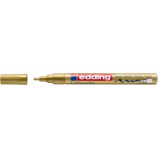 edding 753 Glanzlackmarker Kalligrafie gold