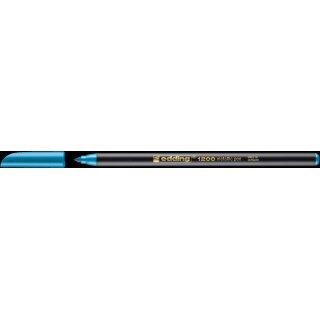 edding 1200 Fasermaler metallic blau-metallic