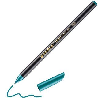 edding 1200 Fasermaler metallic grün-metallic