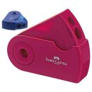 Spitzer Doppelspitzdose Sleeve rot/blau