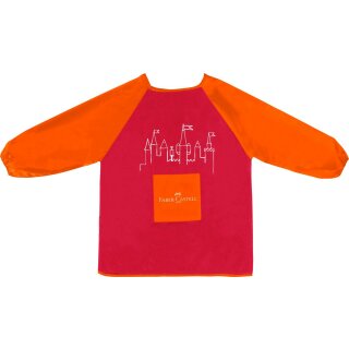 Malschürze für Kinder Farbe rot/orange