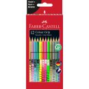 FABER-CASTELL Dreikant-Buntstifte C olour GRIP, 12er Etui...