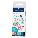 FABER-CASTELL Tuschestift PITT arti st pen, 6er Etui...