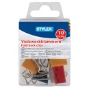 Vielzweckklammern, farbig, 10er Schachtel