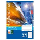 AAO Schulheft, Lineatur 21, DIN A4, 16 Blatt, FSC