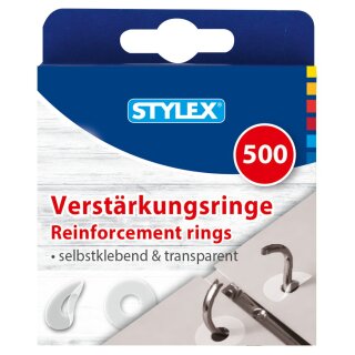 AA Verstärkungsringe, selbstklebend, 500 Stück