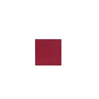 Zelltuchservietten, 33 x 33 cm, bordeaux, 1/4 Falz, 3-lagig