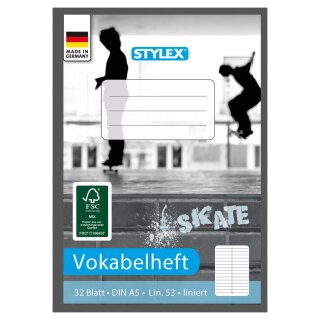 AA Vokabelheft, Lineatur 53, DIN A5, 32 Blatt, FSC