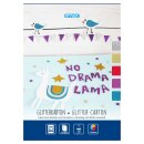 Glitzerkarton, DIN A4, 10 Blatt in 5 Farben