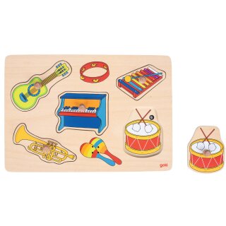 Soundpuzzle Musikalien, mit Instrumentensounds, 30 x 21 x 2 cm, Holz, 5 Teile, per Stück