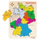 Einlegepuzzle Deutschland II, 30 x 40 x 1 cm, Holz, 16...