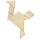Puzzle, Tangram, 7 x 14 x 1 cm, Holz, 7 Teile, im Baumwollbeutel, per Stück