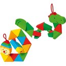 Goki 4013594575638 Pocket Puzzle Krokodil und Clown (ABVK)