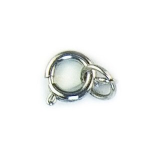 Federring mit Spaltring platin 9 mm