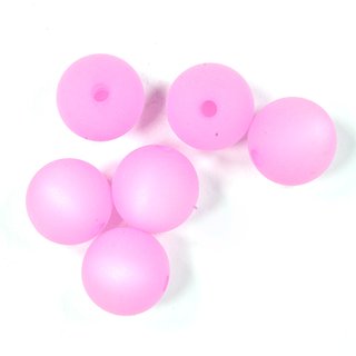 Polaris Perle rund pink matt 10 mm Lochgröße 1,5 mm