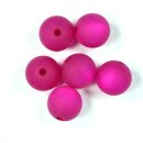 Polaris Perle rund fuchsia matt 10 mm...