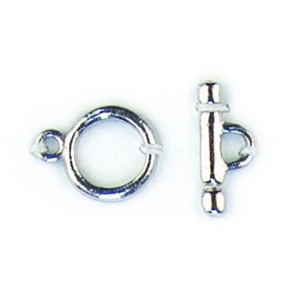 Knebelverschluss platin 12 mm 1 St