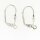 Brisur mit Blatt platin 17,5x9,5 mm 2 St