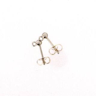 Ohrstecker mit Öse platin 12,5 mm 2 St
