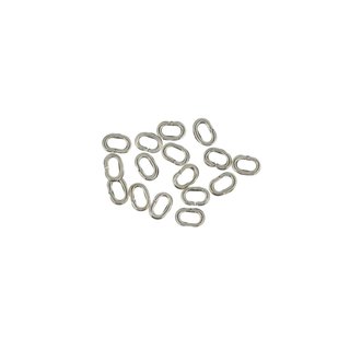 Zwischenring oval platin 6x4 mm 15 St