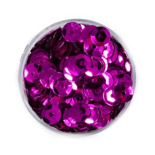Paillettenschüssel pink 6 mm 7 gr