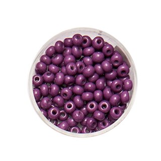 Rocailles violett satt 4,5 mm 17 gr