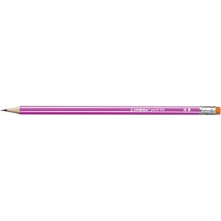 STABILO pencil 160 mit Radierer HB pink