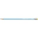 STABILO pencil 160 mit Radierer HB blau