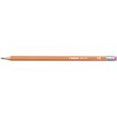 STABILO pencil 160 mit Radierer HB orange