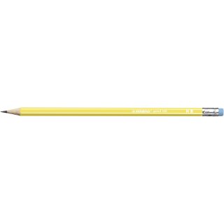 STABILO pencil 160 mit Radierer HB gelb