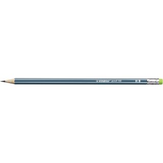 STABILO pencil 160 mit Radierer HB petrol