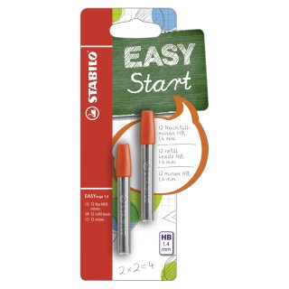 STABILO EASYergo 1.4 Nachfüllminen 2 x 6er Minencontainer