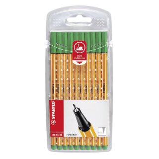 STABILO point 88 10er Etui grün