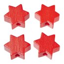 Schnulli-Stern 19,5 x 19,5 x 8 mm, DL 3 mm, rot, Btl....