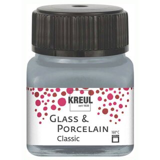 KREUL Glass & Porcelain Classic Metallic-Silber 20 ml