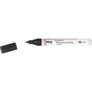 KREUL Glass & Porcelain Pen Classic medium Schwarz