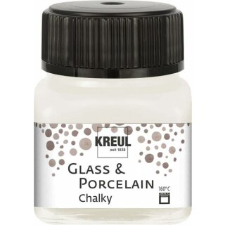 KREUL Glass & Porcelain Chalky White Cotton 20 ml