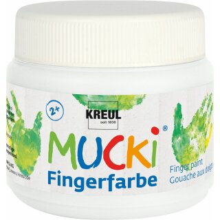 MUCKI Fingerfarbe Weiß 150 ml