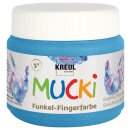 MUCKI Funkel-Fingerfarbe Diamanten-Blau 150 ml